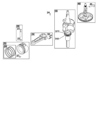 F - CRANKSHAFT GROUP B&S - 40 €¦ 40R577-0002-H5 Stihl