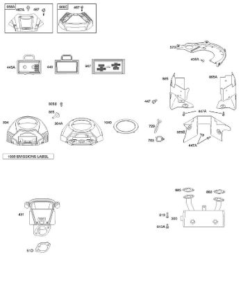 A - Air Cleaner, Blower Housing, Exhaust System B&S - 44 €¦ 441677-0141-B1 Stihl