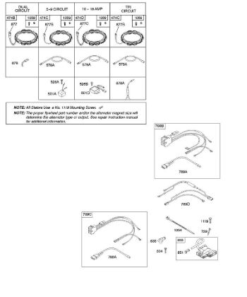 B - Alternator, Fuel Supply, Ignition B&S - 44 €¦ 441677-0141-B1 Stihl