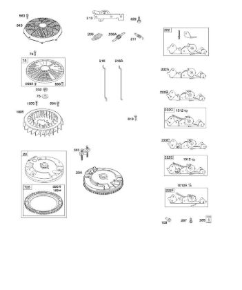 H - Flywheel, Controls B&S - 44 €¦ 445577-6138-B1 Stihl