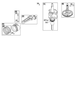 F - CRANKSHAFT GROUP B&S - 44 €¦ 44N677-0017-B5 Stihl