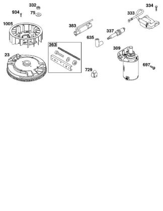 J - FLYWHEEL, IGNITION, AND STARTER GROUP B&S - 44 €¦ 44T977-0054-G1 Stihl