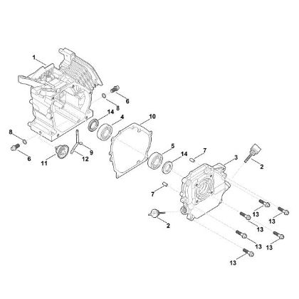 Picture of C - Crankcase EHC 600.0 (EHC600-0001)