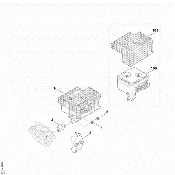 Picture of F - Muffler EHC 600.0 (EHC600-0001)