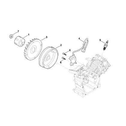 Picture of I - Ignition system, flywheel EHC 600.0 (EHC600-0001)