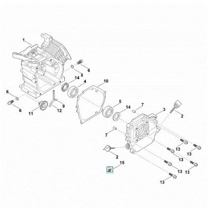 Picture of C - Crankcase EHC 600.0 (EHC600-0003)