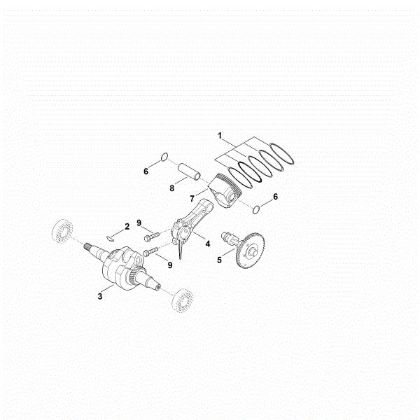 Picture of D - Crankshaft, piston EHC 600.0 (EHC600-0003)