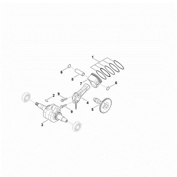 Picture of D - Crankshaft, piston EHC 600.0 (EHC600-0004)