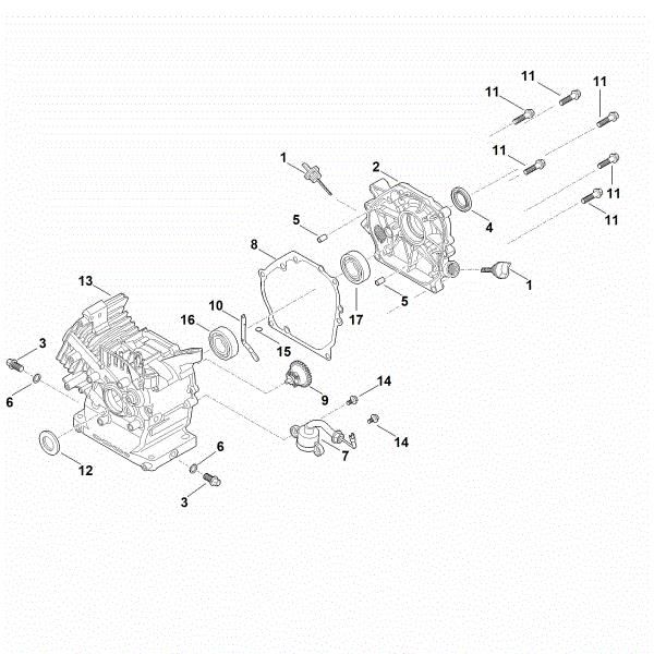 Picture of C - Crankcase EHC 605.0 (EHC605-0001)
