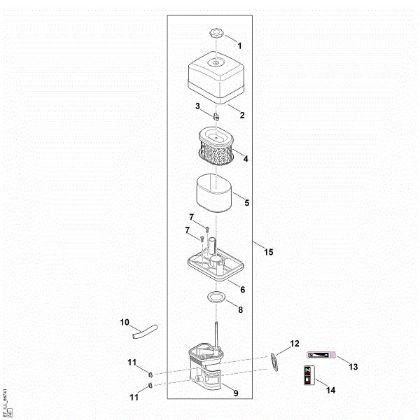 Picture of B - Air filter EHC 605.0 (EHC605-0003)