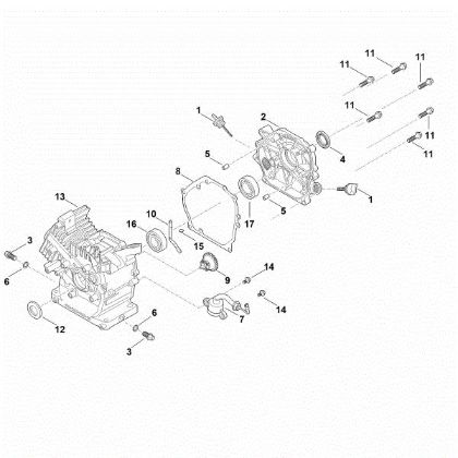 Picture of C - Crankcase EHC 605.0 (EHC605-0003)