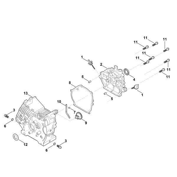 Picture of C - Crankcase EHC 700.0 (EHC700-0001)