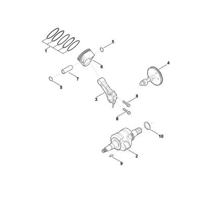 Picture of D - Crankshaft, piston EHC 700.0 (EHC700-0001)