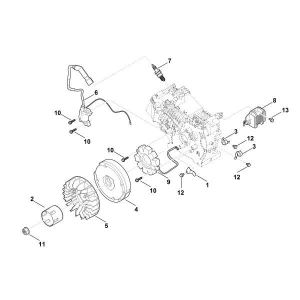 Picture of I - Ignition system, flywheel EHC 700.0 (EHC700-0001)