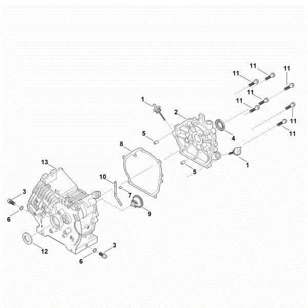 Picture of C - Crankcase EHC 700.0 (EHC700-0002)