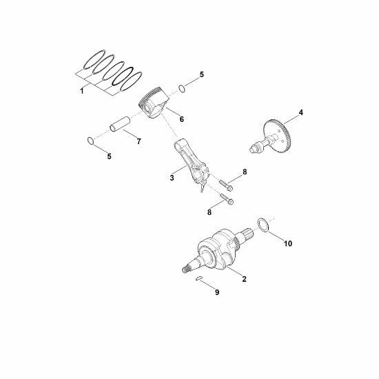Picture of D - Crankshaft, piston EHC 700.0 (EHC700-0002)