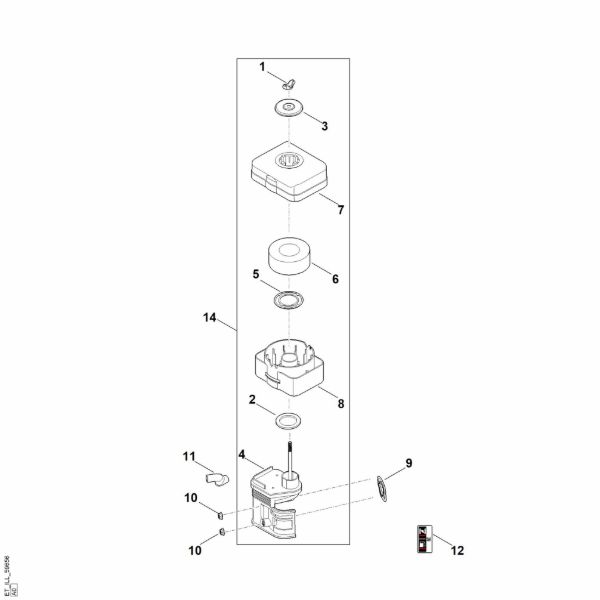 Picture of B - Air filter EHC 700.0 (EHC700-0003)