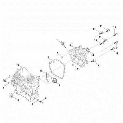 Picture of C - Crankcase EHC 700.0 (EHC700-0003)