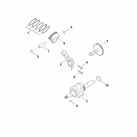 Picture of D - Crankshaft, piston EHC 705.0 (EHC705-0002)