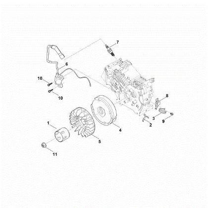 Picture of I - Ignition system, flywheel EHC 705.0 (EHC705-0002)