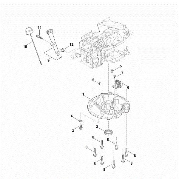 Picture of J - Governor gear, oil pan EVC 1000.0 (EVC1000-0001)