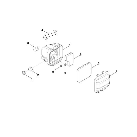 Picture of B - Air filter EVC 200.0 (EVC200-0001)