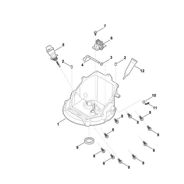 Picture of J - Governor gear, oil pan EVC 200.0 (EVC200-0001)