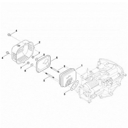 Picture of F - Muffler EVC 200.3 C (EVC200-0005)