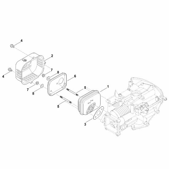 Picture of F - Muffler EVC 200.3 C (EVC200-0005)
