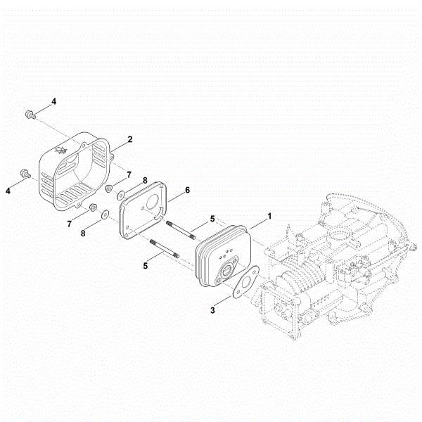 Picture of F - Muffler EVC 200.3 C (EVC200-0005)