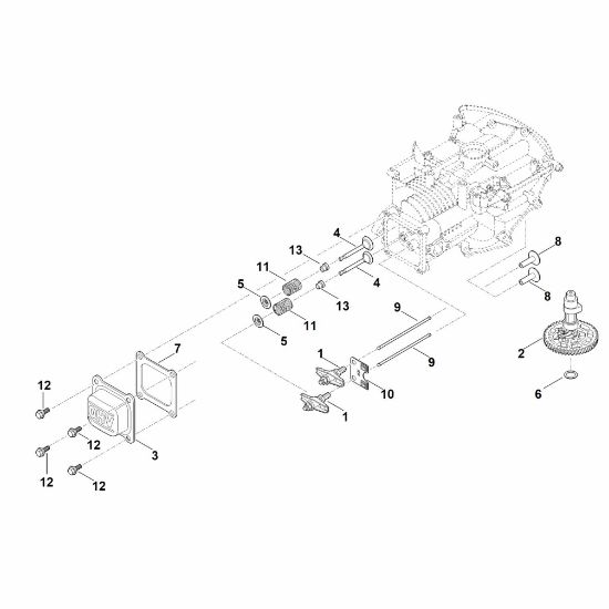 Picture of H - Camshaft, valves EVC 200.3 C (EVC200-0005)
