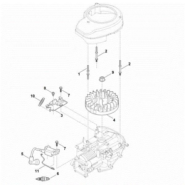 Picture of I - Ignition system, flywheel EVC 200.3 C (EVC200-0006)