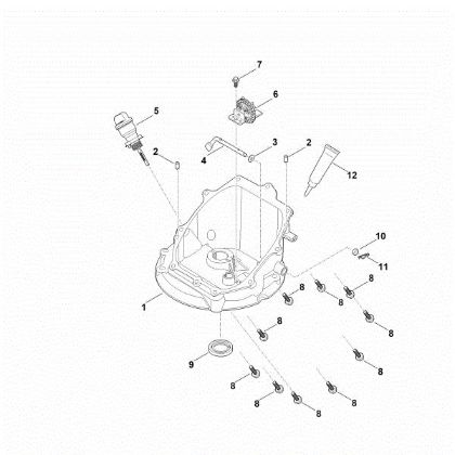 Picture of J - Governor gear, oil pan EVC 200.3 C (EVC200-0006)
