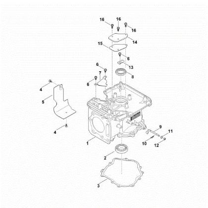 Picture of C - Crankcase EVC 2000.0 (EVC2000-0001)