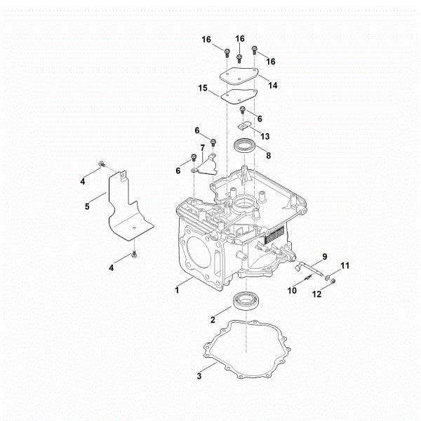 Picture of C - Crankcase EVC 2000.0 (EVC2000-0001)