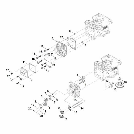 Picture of H - Camshaft, valves EVC 2000.0 (EVC2000-0001)