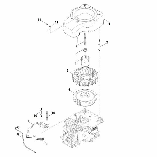Picture of I - Ignition system, flywheel EVC 2000.0 (EVC2000-0001)