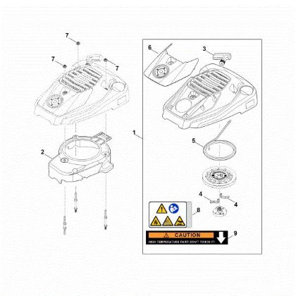 Picture of K - Starting system, fan housing EVC 300.0 (EVC300-0001)