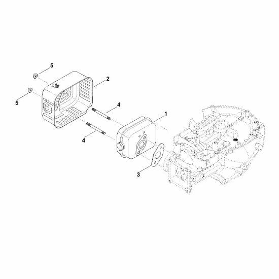 Picture of F - Muffler EVC 300.0 E (EVC300-0002)