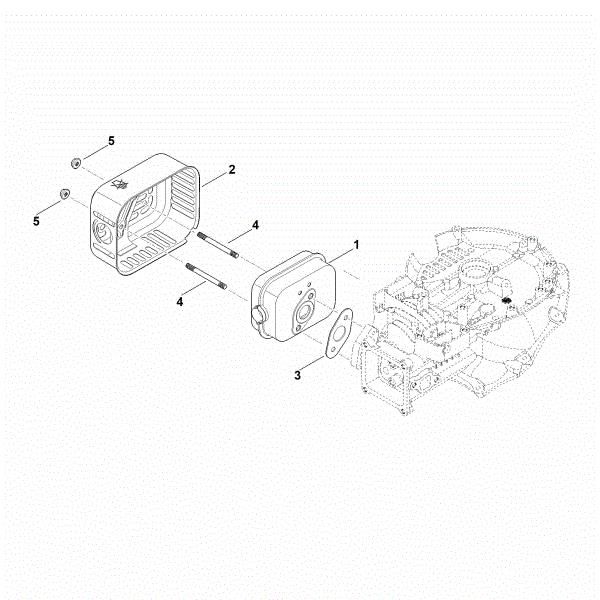 Picture of F - Muffler EVC 300.0 E (EVC300-0002)