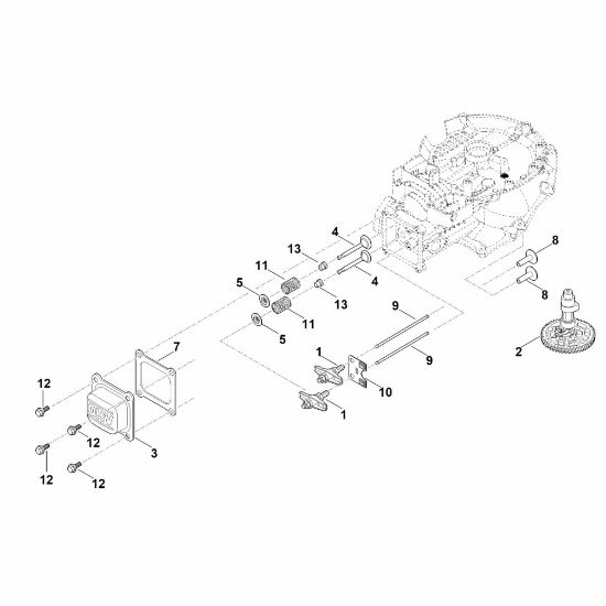Picture of H - Camshaft, valves EVC 300.0 E (EVC300-0002)