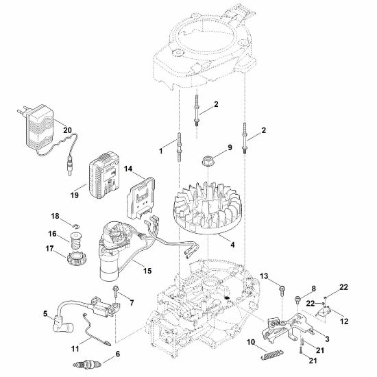Picture of I - Ignition system, flywheel EVC 300.0 E (EVC300-0002)