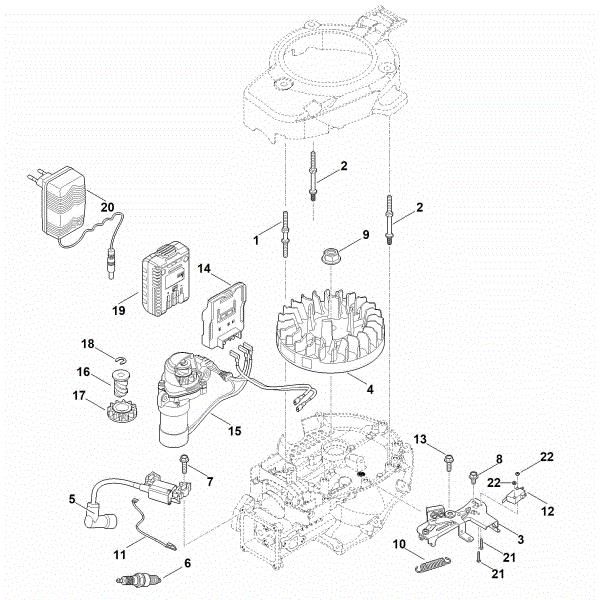 Picture of I - Ignition system, flywheel EVC 300.0 E (EVC300-0002)