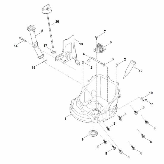 Picture of J - Governor gear, oil pan EVC 300.0 E (EVC300-0002)