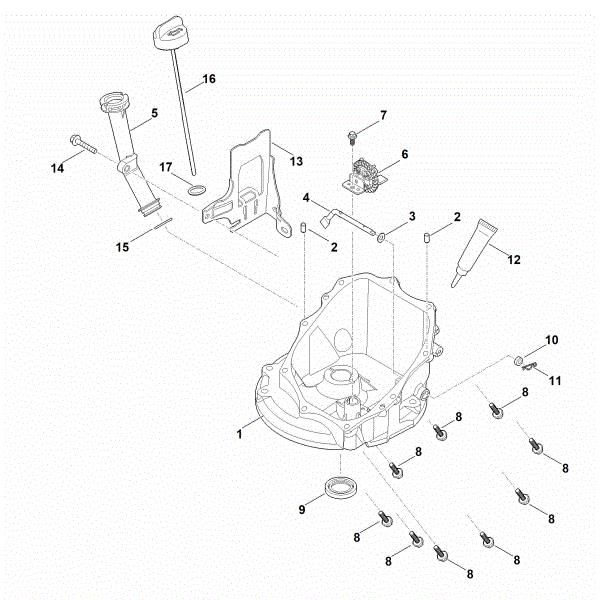 Picture of J - Governor gear, oil pan EVC 300.0 E (EVC300-0002)