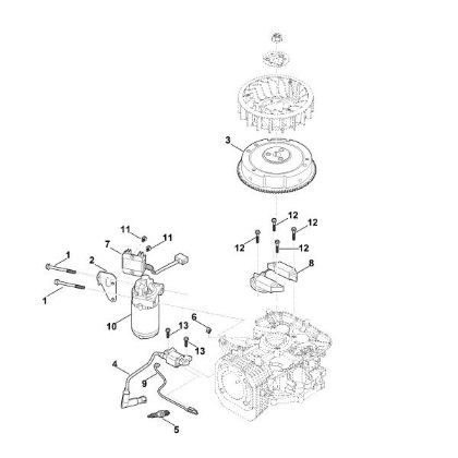 Picture of D - Ignition system, starter, flywheel EVC 4000.1 (EVC4000-0002)