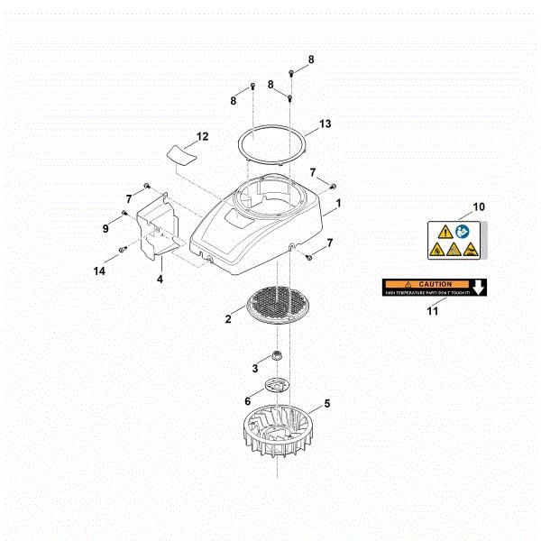 Picture of C - Fan housing EVC 4000.1 (EVC4000-0003)