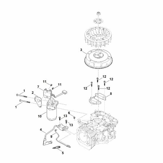 Picture of D - Ignition system, starter, flywheel EVC 4000.1 (EVC4000-0003)