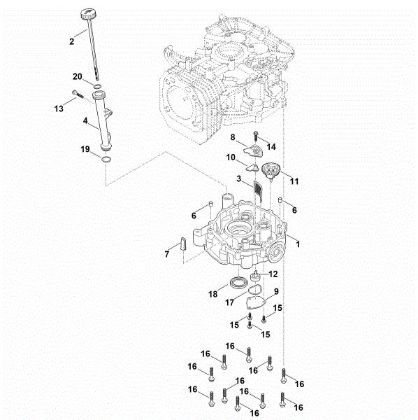 Picture of J - Governor gear, oil pan EVC 4000.1 (EVC4000-0003)