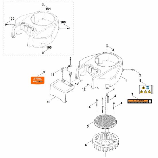 Picture of C - Fan housing EVC 7000.0 (EVC7000-0001)